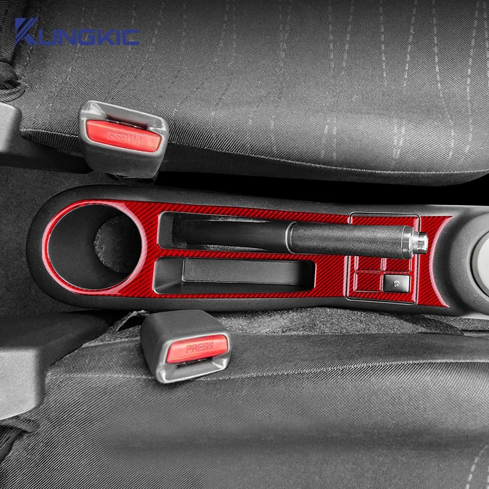 Per Toyota Yaris 2006 2007 2008-2011 Kit Completo Rivestimenti Interni in Fibra di Carbonio Cruscotto e Console Centrale Accessori Set Nero/Rosso