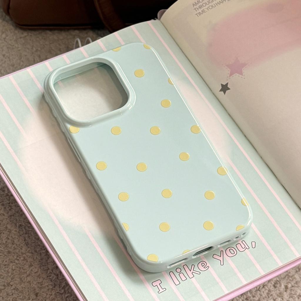 Kleine frische Punkte für Apple 17 Handyhülle für IPhone 16 Pro Max für 1213 Minimalistisch Ins Stil 15