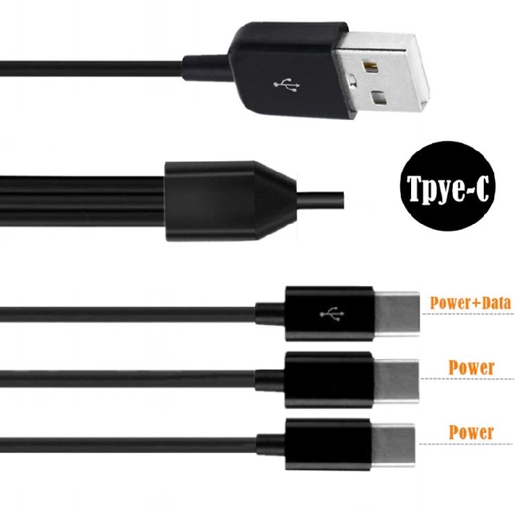Multi USB C Sync Cable, 3 in 1 Charging Cord with 3 Type-C Male Plug for Mobile