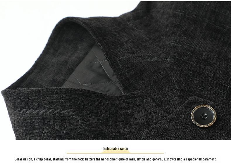 2026 Spring Men's Fashionable Stand-up Collar Jacket – Business Casual, Versatile, Trendy Dad's Wear