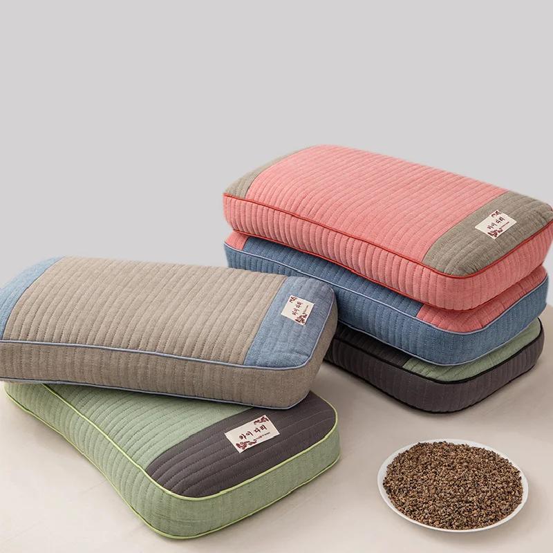 Sobakawa Traditional Buckwheat Standard Size Pillow Organic Cotton with Natural Technology for Cool Sleep Bed Sleep Pillow