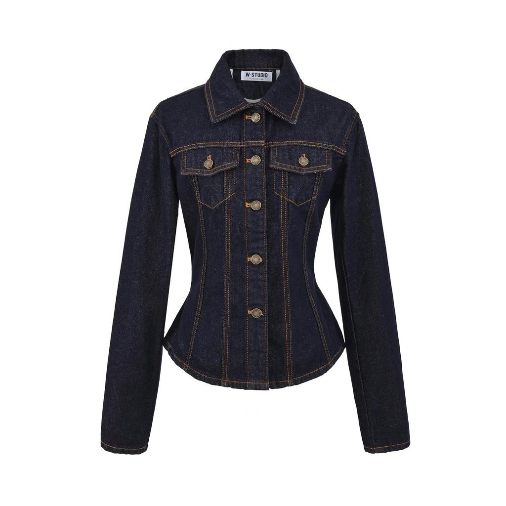 American Retro Slim Fit Denim Shirt Jacket
