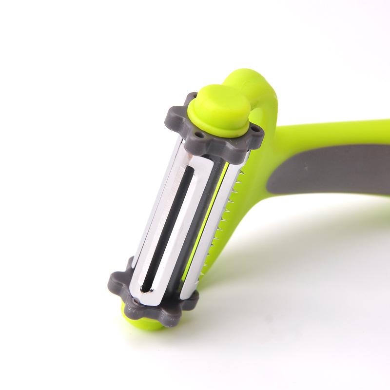 Stainless Steel Paring Knife Multi-function Rotary Peeler 3-in-1 Grater Multi-purpose Planer Kitchen Tools