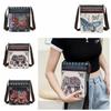 Butterfly Cute Elephant Cloth Bag Embroidery Animal Shoulder Bag  Grocery Handbags