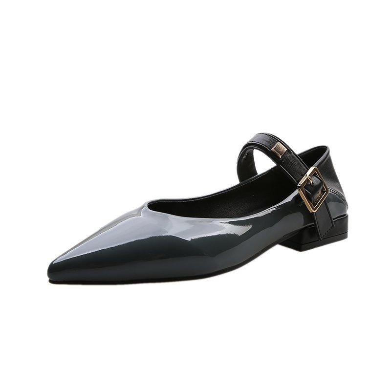 

Модная обувь Женская Повседневная Женские Кроссовки Низкий Каблук Платформа Балетки Заостренный Носок С Неглубоким Вырезом Большой Размер Лето 2025 40 серый