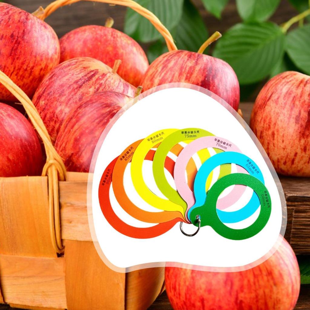 Circular Fruit Caliper, Apple Diameter Gauge, Flexible And Portable Grading Tool, Measuring Ruler,