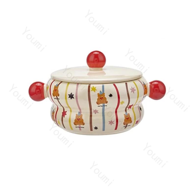 Creative Cute Cartoon Ceramic Bowls High End Unique Dessert Bowl Household Delicious Ramen Bowl Exquisite Tea Set Coffee Cups