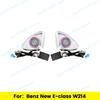 64 Colors 4D Rotating Tweeter Speaker For Mercedes Benz W214 New E Class Car RGB LED Ambient Light Treble Horn Refit Accessory
