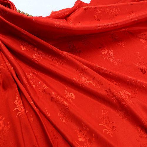 Double Sided Jacquard Fabric Bamboo Dragon Pattern By The Meter for Clothes Cheongsam Hanfu Sewing Cloth Fine Soft Gold White