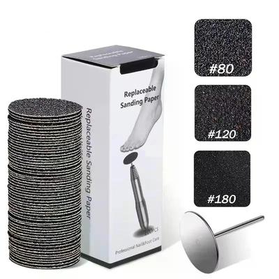 25/35mm Replaceable Sandpaper Pedicure Tools Manicure Pedicure 3/32'' Disk Foot Dead Skin Remove Sanding Paper Disc
