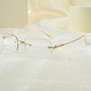 Elegante quadratische randlose modische photochrome Brille, geeignet für alle Gesichtsformen, perfekt zur Dekoration für Damen und Herren
