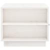  Coffee Table, White, 100x50x41 Cm, Solid Pine Wood