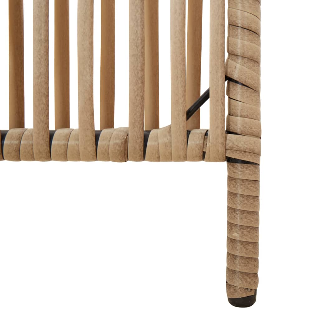 Vidaxl 6-Panel Screen, Beige, Poly Rattan
