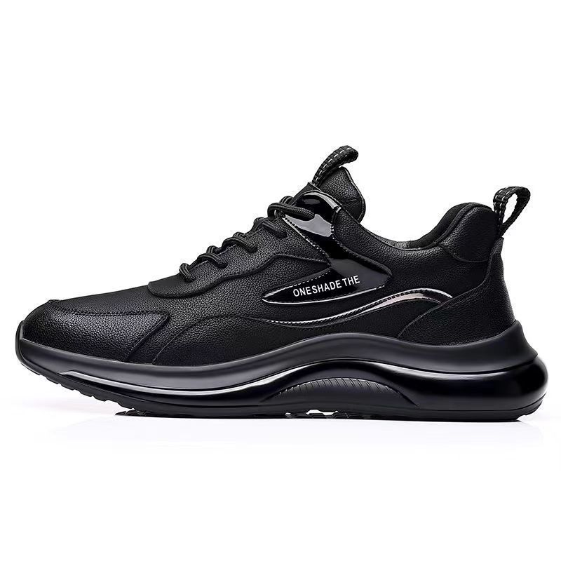New men's shoes leather waterproof and wear-resistant shoes autumn and winter fashion versatile running sports shoes