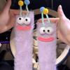 Raupen Plüsch Bodensocken, Lustige Tier Kniehohe Haussocken, Ultraweich für Damen Herren Jugendliche, Gemütliches Unisex Geschenk Weihnachtsstrumpf
