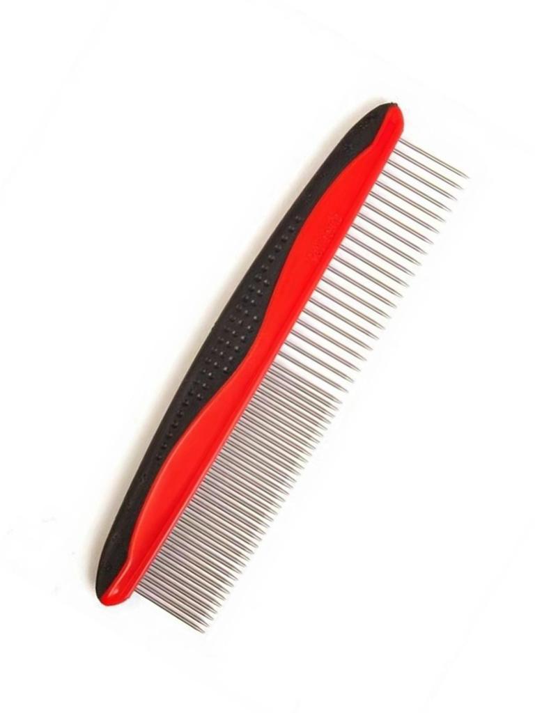 Pet Hair Removal Comb for Cats & Dogs - Comfortable Knot Detangler for Grooming Kittens & Puppies