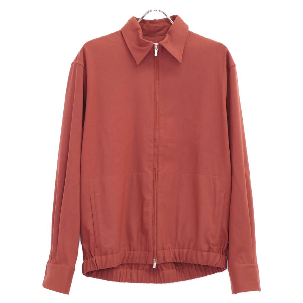 PT TORINO TL6SZP010CPT Brown wool regular color zip-up blouson Jacket 37 BrownUsed