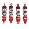 Front Rear Shock Absorbers Aluminum Alloy Front Rear Shock Damper for Traxxas Latrax Teton 1 18 RC Car Red