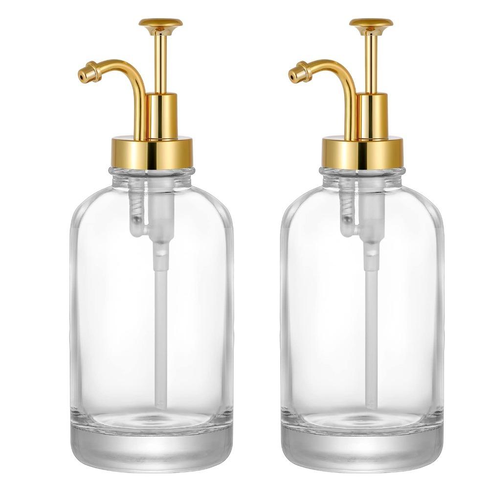 Drinkware Coffee Syrup Dispenser Accessories 1/2 Pack 16oz/500ml Syrup Dispenser with Funnel Syrup Pump Dispenser Leak Proof
