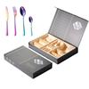 QianXing 410 Stainless Steel 24-Piece Iridescent Cutlery Gift Set