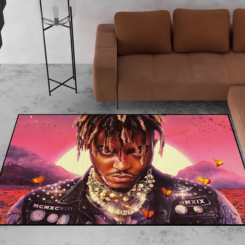 Juice Wrld Fighting Demons Door Mat Welcome Entrance Balcony Bathroom Floor Non-slip Rug Bedroom Carpet Home Decoration