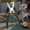 Leather Hole Punching Pliers with 1/2/4 Prong Drilling Head for Crafting Pet Collar Watch Band Harnesses Leather Craft