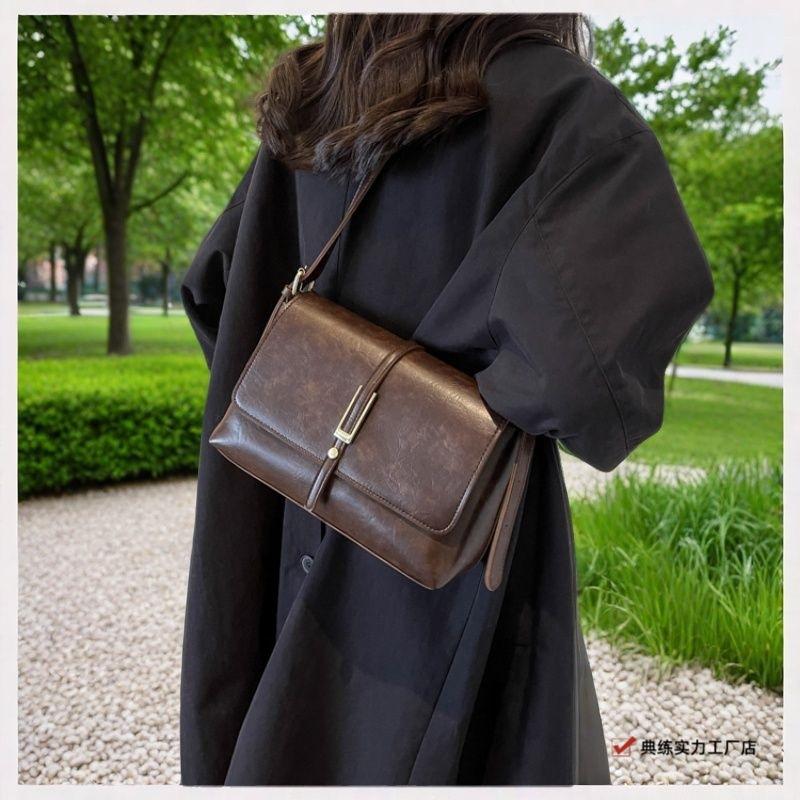 Premium Sense Retro Fashion Women's Bags Niche Trend Underarm Bags Versatile Large Capacity Original Messenger Small Square Bag