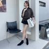 Small ankle boots suede Martin boots women's shoes new autumn and winter square head thin short boots