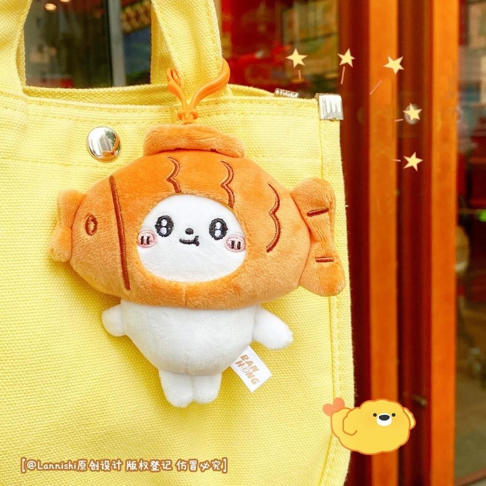 Japanese Style Snapper Keychain Plush Schoolbag Pendant Soft Doll Pendant