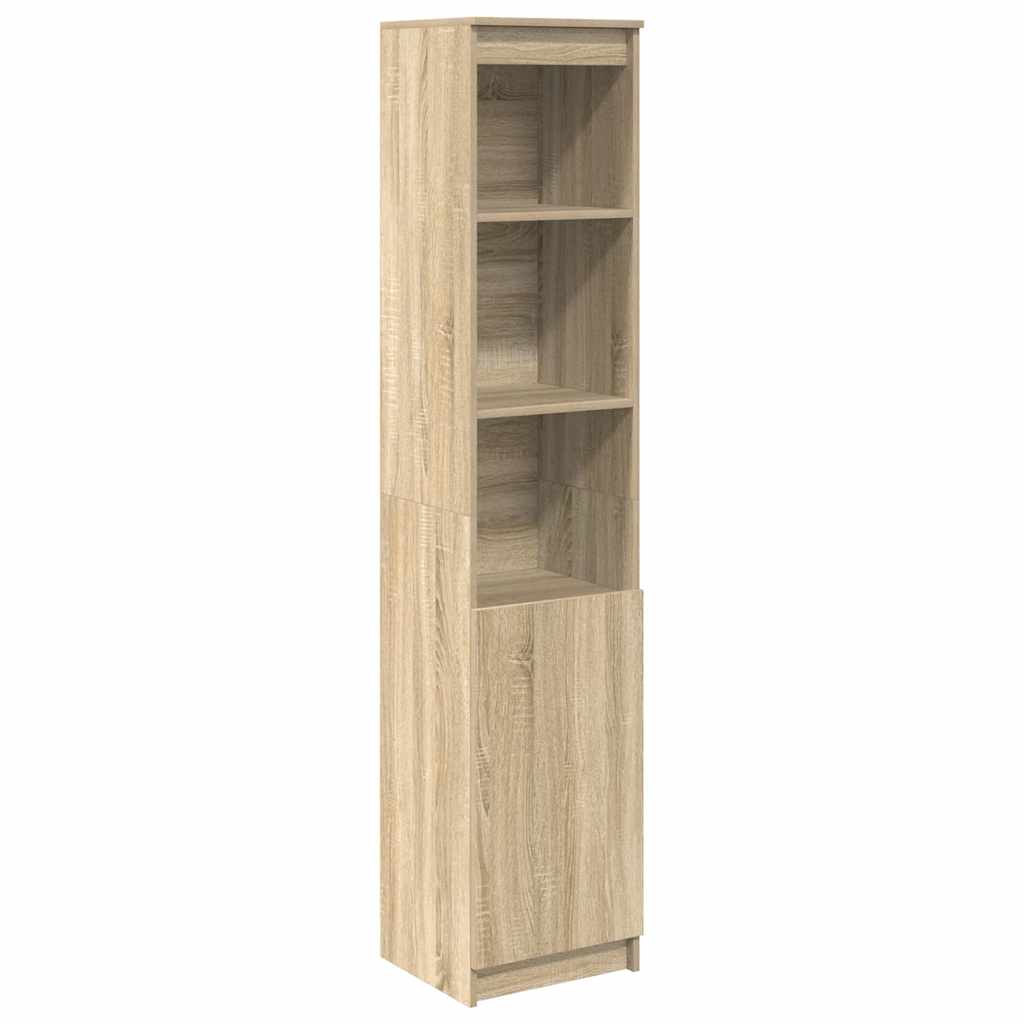 Highboard In Sonoma Oak Finish 37.5 X 35 X 180 Cm Particle Board
