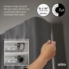Official Umbra Twilight Double Curtain Rod, 167-365cm, Black