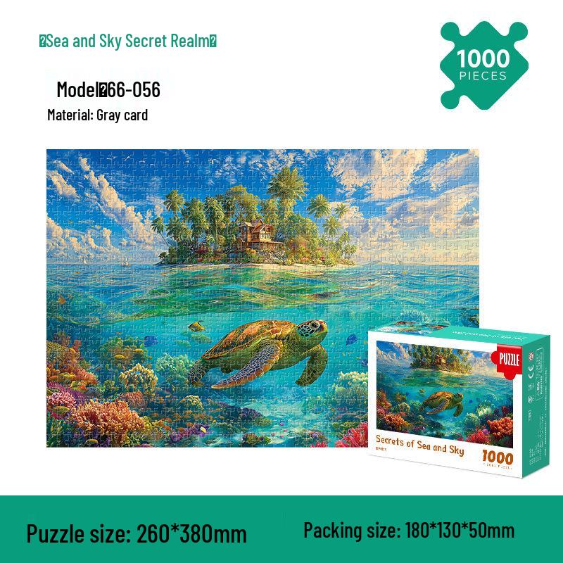 1000-Piece Van Gogh Starry Night Jigsaw Puzzle - High Difficulty Adult Stress Relief Toy, Educational for Kids