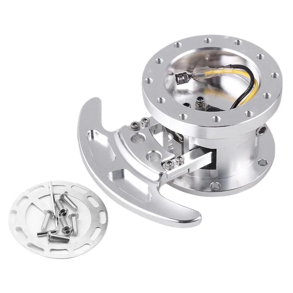 Universal Adapter Aluminum Body Removable Snap Off Boss Kit Tilt Racing Steering Wheel Quick Release Hub Kit Auto Parts