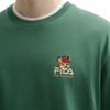 New FILA x Maison Kitsune Little Fox T Shirt Men's Morocco Green F11U529101F-GN