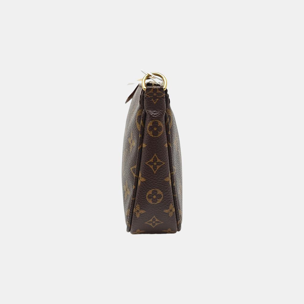 [Použité] Multi Pochette Accessoires Řetízková Monogramová Pět-v-jednom Kombinovaná Taška Potahované Plátno Kůže Mahjong Taška Podpažní Ruční - Velmi Dobrý #1GED4F6