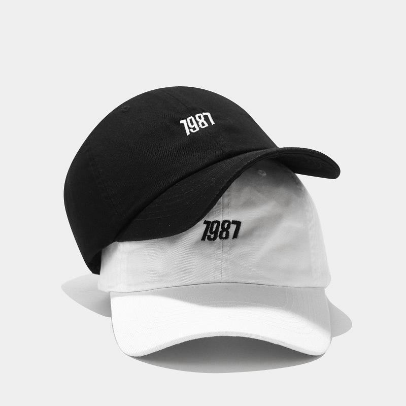 Ins Baseball Cap Women's Autumn Fashion Soft Top Curved Brim Hat Embroidery Cap Men's Casual Hat Tide