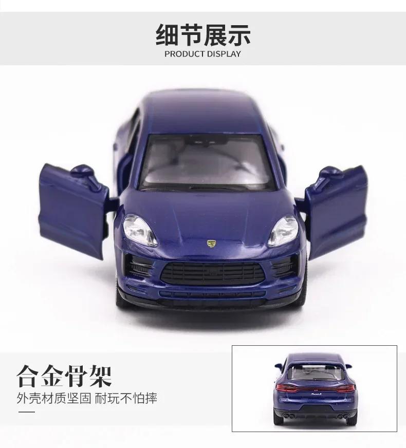MaKeda1:36 Porsche MACAN Small SUV High Simulation Alloy Diecast Car Model Toy With Pull Back For Children Gifts Toy Collection