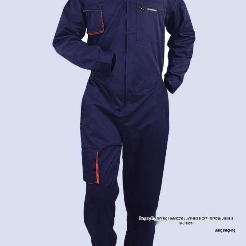 One-Piece Dustproof Mechanic Jumpsuit for Auto Repair and 4S Shop
