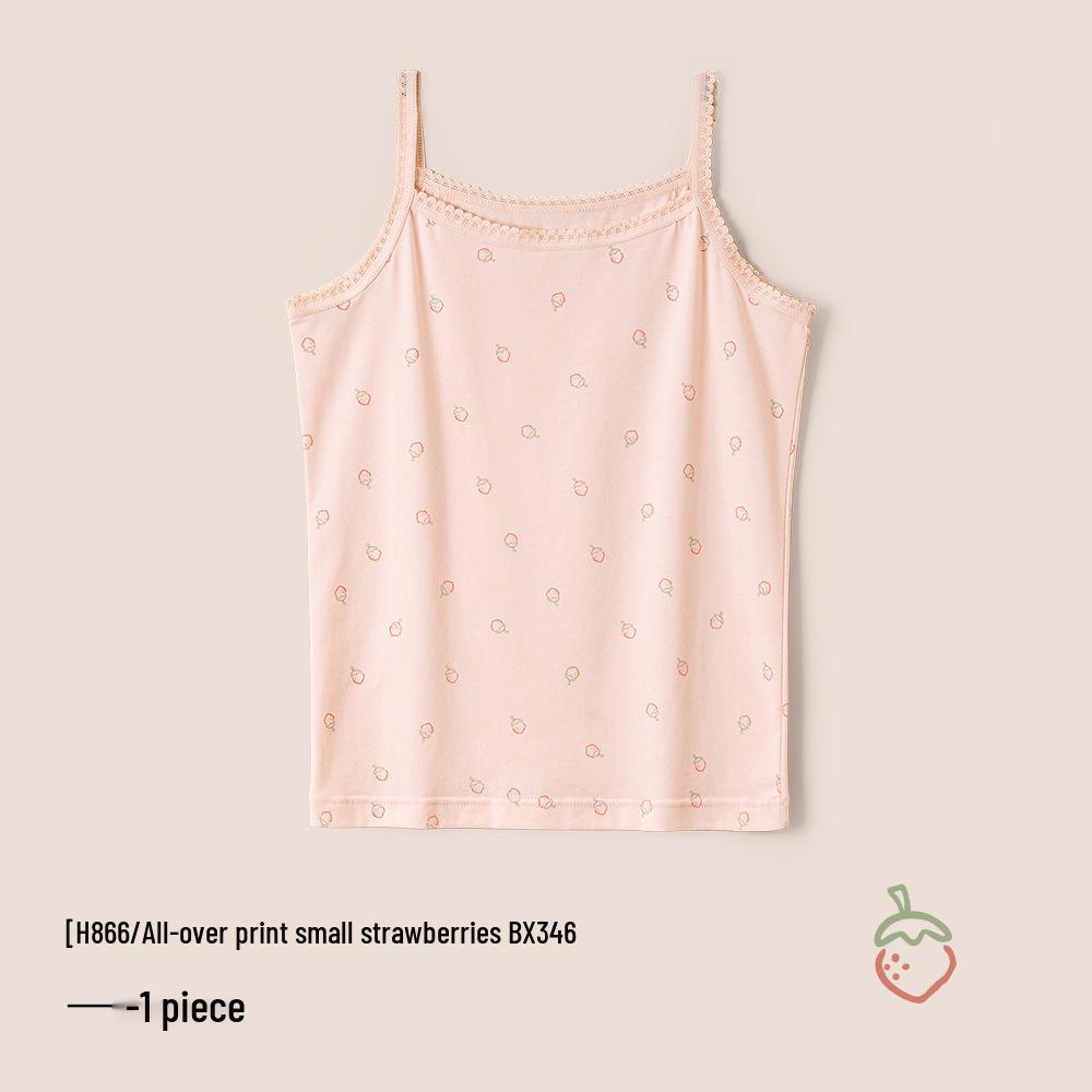 A-Class Summer Pure Cotton Antibacterial Tank Top for Girls and Infants