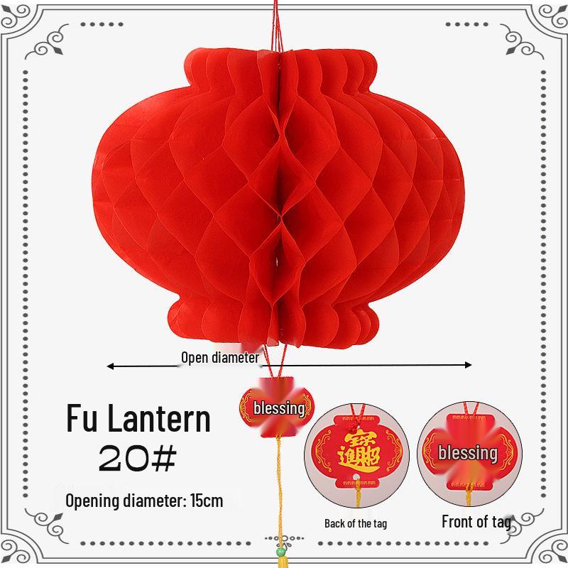 Red Lantern Ornaments for Weddings, New Year, Indoor Decor & Mall Displays