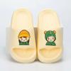 Fashion Fashion Cartoon Animation Couple Slippers 2024 Thick Bottom Cloud Slippers Women Comfortable Soft Sole Platform Sandals Woman