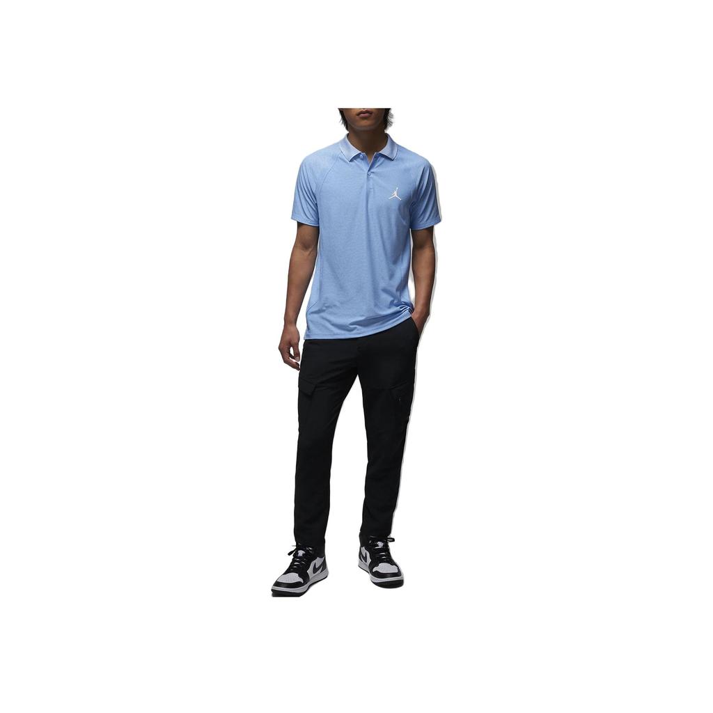 Jordan Solid Color Casual Pullover Short Sleeve Polo Shirt Men Tops Blue DZ0550-425
