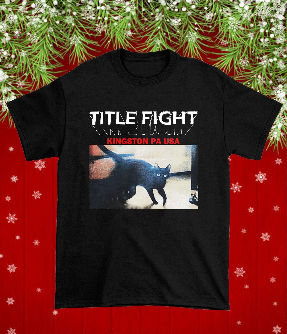Title Fight Kingston Huge Wall Black T Shirt Christmas Full size S-5XL HL86 L