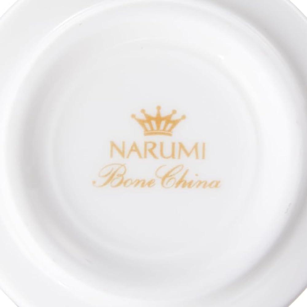 NARUMI Cup and Flat Simple and Espresso Microwave and Dishwasher Saucer, Rim, 100cc, White, Stylish, Cup/Demitasse Cup, Safe, 51030-2876