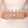 Baroque Crystal Round Tiaras And Crowns Headband For Women Party Bridal Wedding Hair Accessories Jewelry Crown Tiara Headband