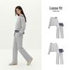 Semir Women's Off-Shoulder Sweatshirt & Long Pants Two-Piece Set