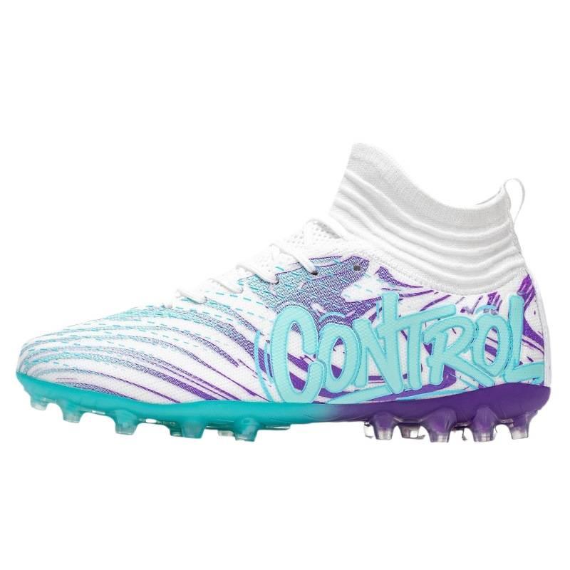 High top football shoes men's children's broken nail shoes tf adult student training shoes football shoes