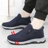 Women's Winter 2025 Fleece-Lined Cotton Slip-On Boots: Warm, Casual, and Comfortable for Moms and Seniors