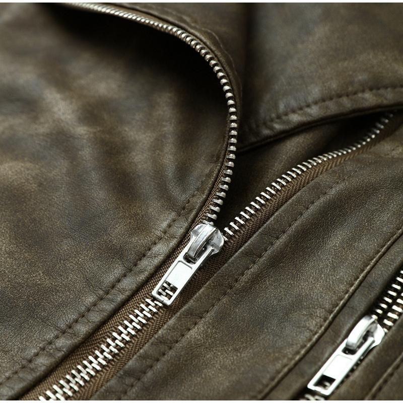 Spring Autumn Women Faux Pu Leather Short Jacket with Belt Motorcycle Biker Female Zipper Lapel Loose Coat Outwear
