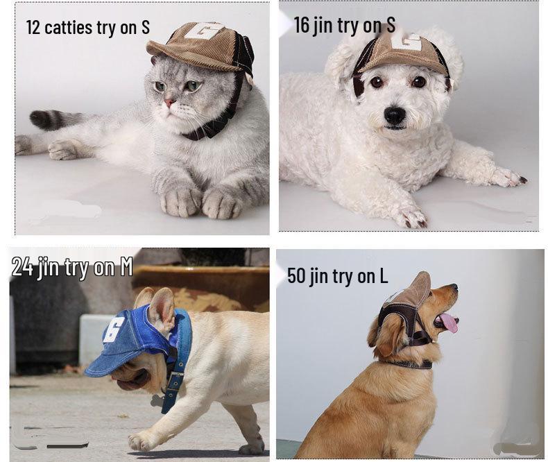 Sonnenschutzkappe für Hunde - Passend für kleine bis große Rassen mit Ohrenlöchern; Perfekt für Golden Retriever, Corgis, Französische Bulldoggen und Teddys.